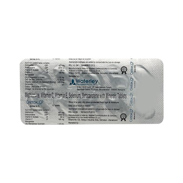 Cretox Cp Tablet 10's Price, Uses, Side effects, Substitutes | Netmeds