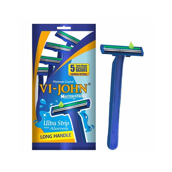 Buy Vi-John Master Stroke Twin Blades Ultrastrip with Aloevera ...