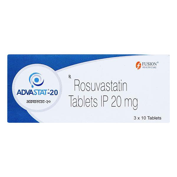 Advastat 20Mg Tablet 10's Price, Uses, Side effects, Substitutes | Netmeds