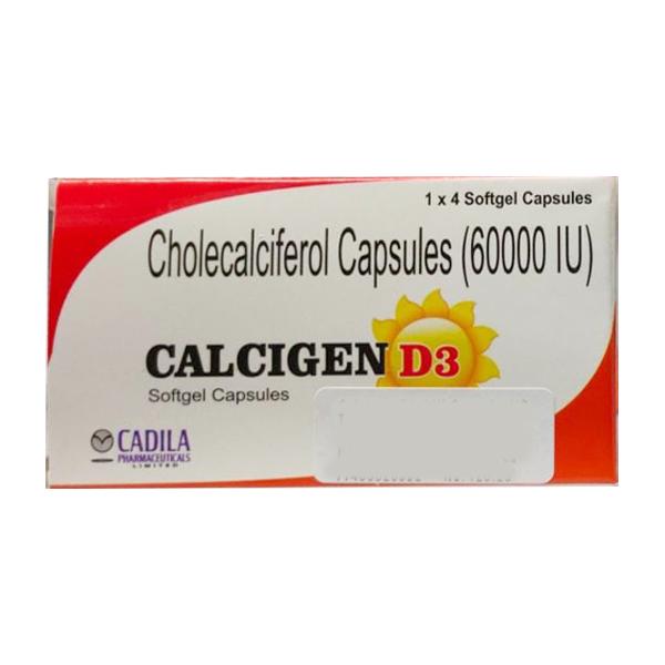 Calcigen D3 60K Capsule 4'S : Uses, Side Effects, Price | Netmeds