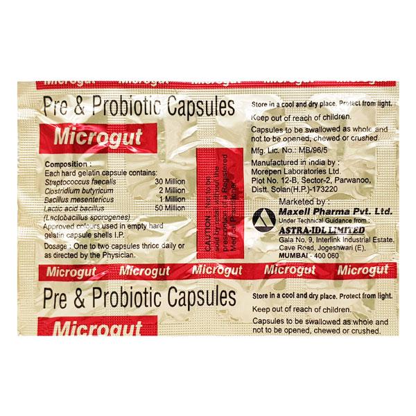 MICROGUT Capsule 10's Price, Uses, Side effects, Substitutes | Netmeds