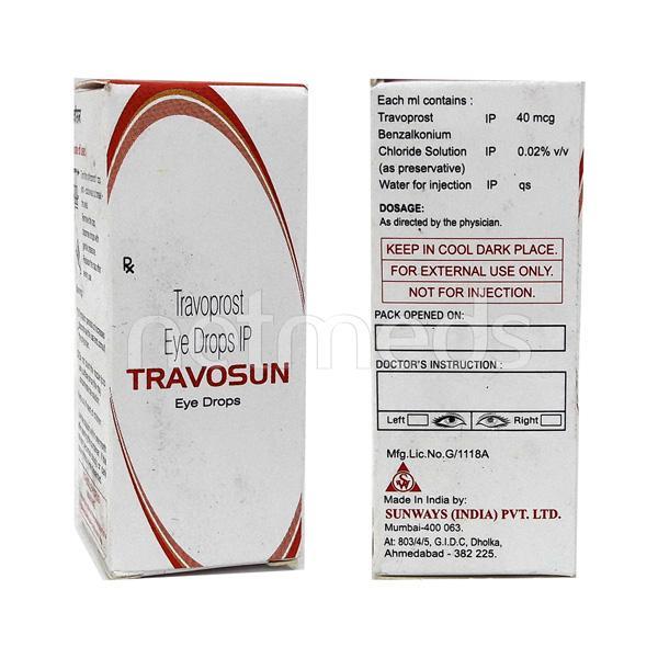 Travosun Eye Drops 3ml Price, Uses, Side effects, Substitutes | Netmeds
