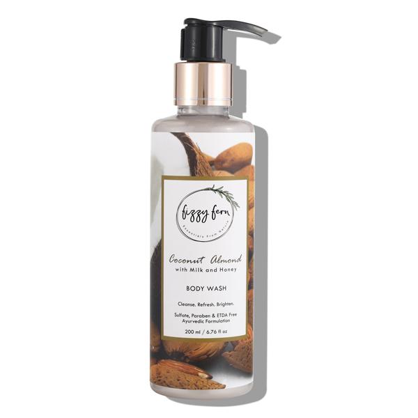 Buy Fizzy Fern Body Wash - Coconut Almond with Milk & Honey 200 ml ...