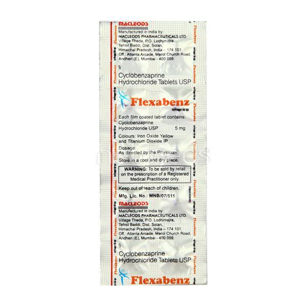 flexabenz 5mg tablet