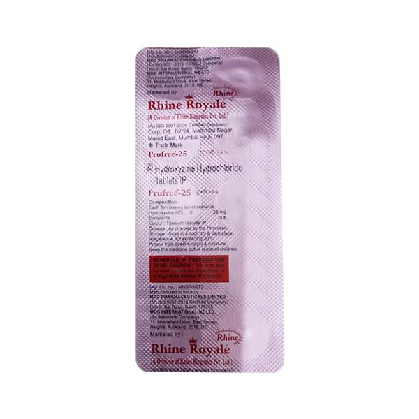 PRUFREE 25mg Tablet 10's Price, Uses, Side effects, Substitutes | Netmeds