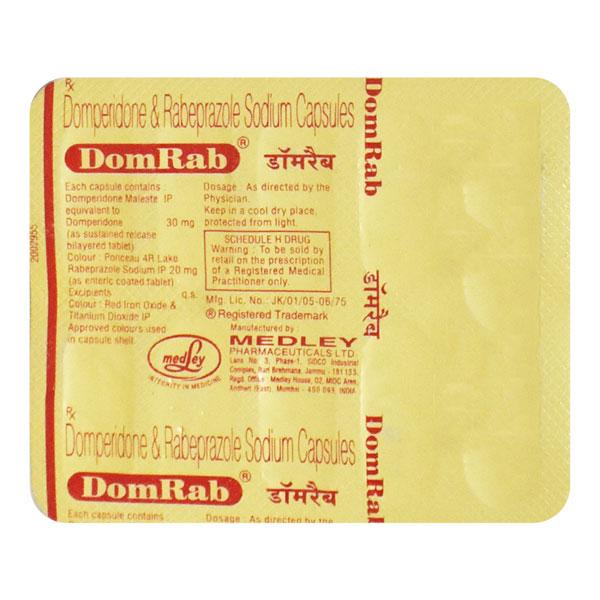 Buy Domrab Capsule 10'S Online at Upto 25% OFF | Netmeds