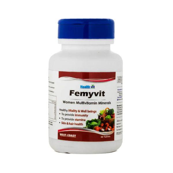 Buy HealthVit Femyvit Women Multivitamins- Tablets 60's Online at Best ...
