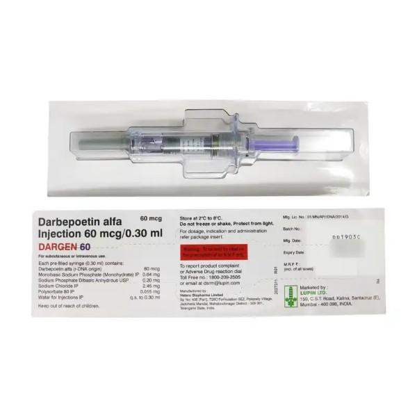 Dargen 60mcg Prefilled Syringe 1'S Price, Uses, Side effects ...