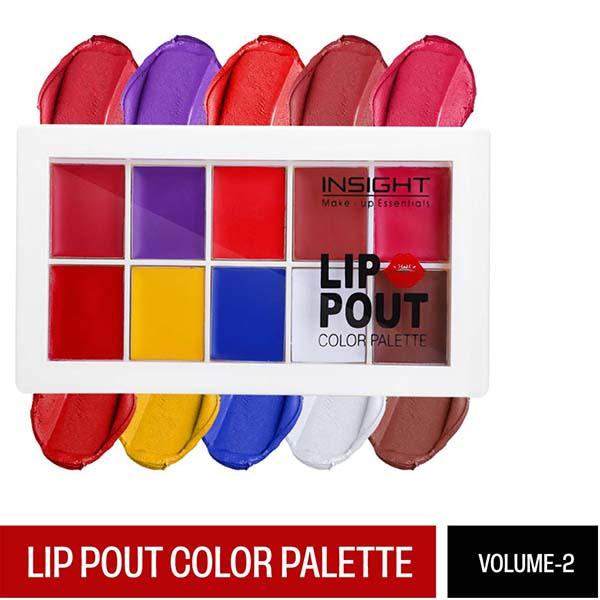 Buy Insight Cosmetics Lip Pout Color Palette - Volume 2 11 gm Online at ...