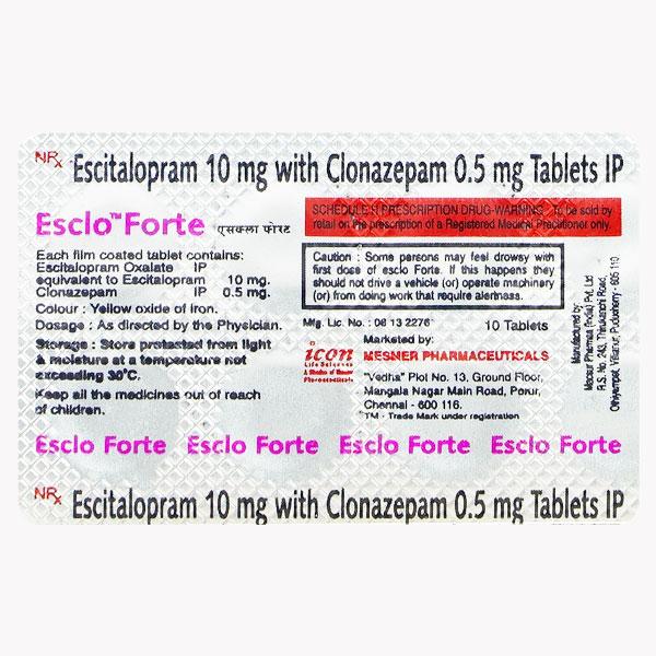 Esclo Forte Tablet 10'S - Price, Uses, Side Effects, and Substitutes ...