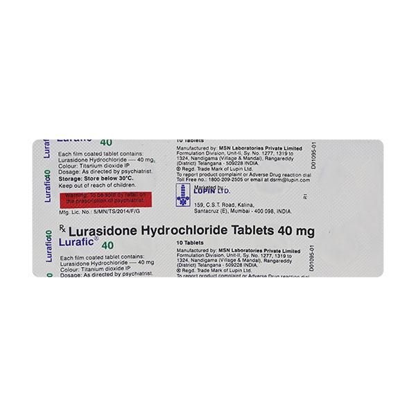 lurafic 40mg tablet