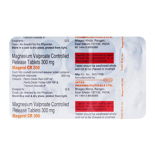 Magprol CR 300mg Tablet 10'S Price, Uses, Side effects, Substitutes ...