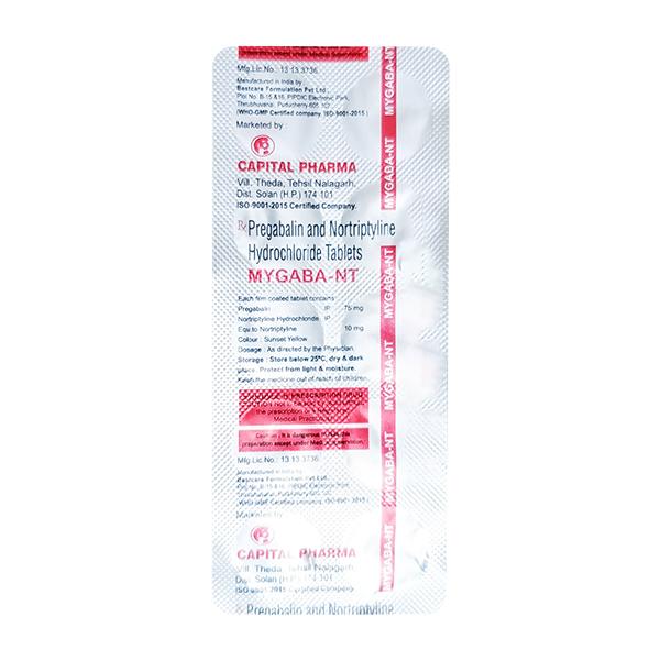 Mygaba Nt Tablet 10's Price, Uses, Side effects | Netmeds