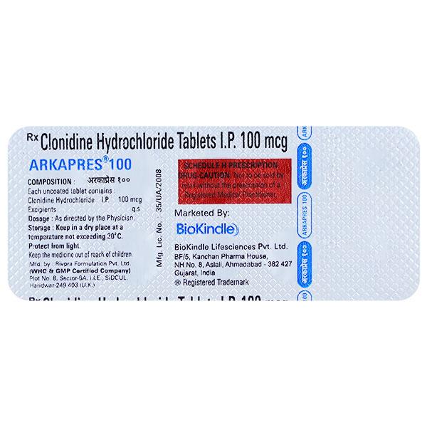 ARKAPRES 100mcg Tablet 10's Price, Uses, Side effects, Substitutes ...