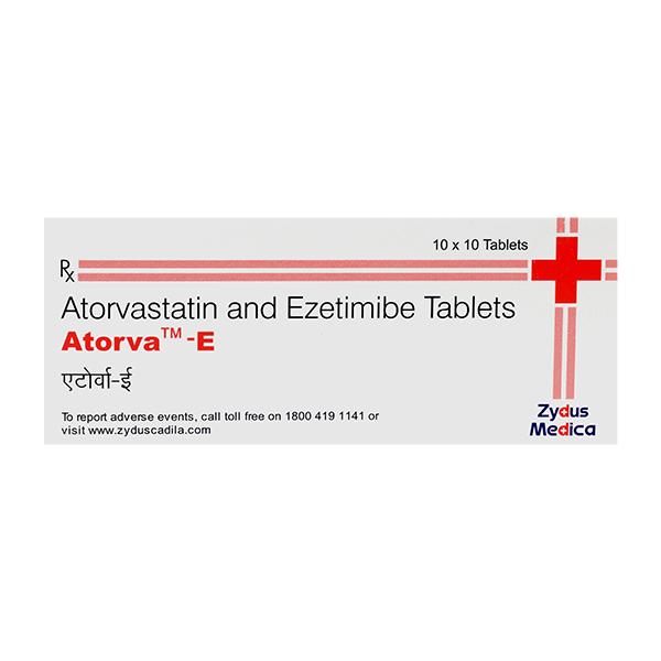 Atorva E 10mg Tablet 10'S Price, Uses, Side effects, Substitutes | Netmeds