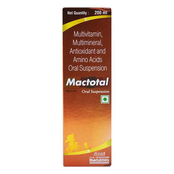 Mactotal Suspension 200ml Price, Uses, Side effects, Substitutes | Netmeds