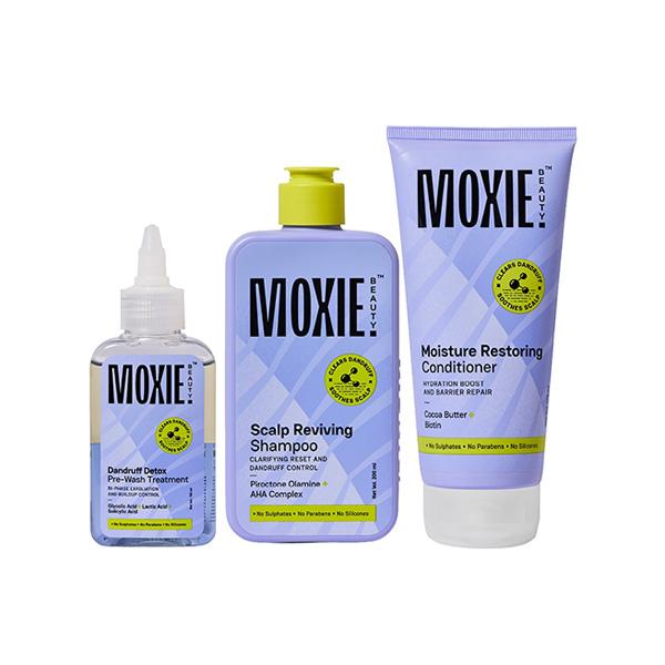 Moxie Beauty Scalp SOS Essentials Trio - Complete Anti-Dandruff Care ...