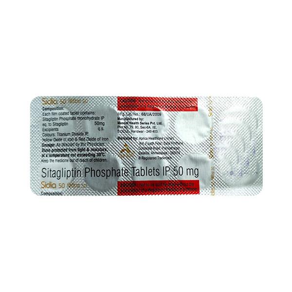 SIDIA 50 Tablet 10's Price, Uses, Side effects, Substitutes | Netmeds