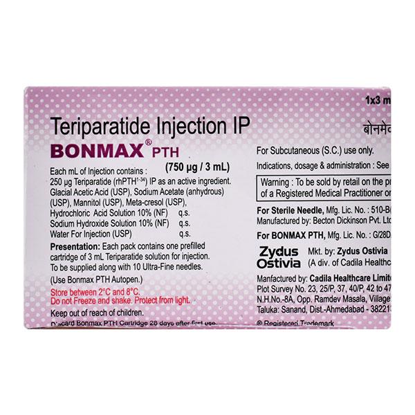bonmax pth 750mcg injection 3ml
