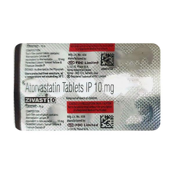 Buy ZIVAST 10 Tablet 15's Online | Netmeds