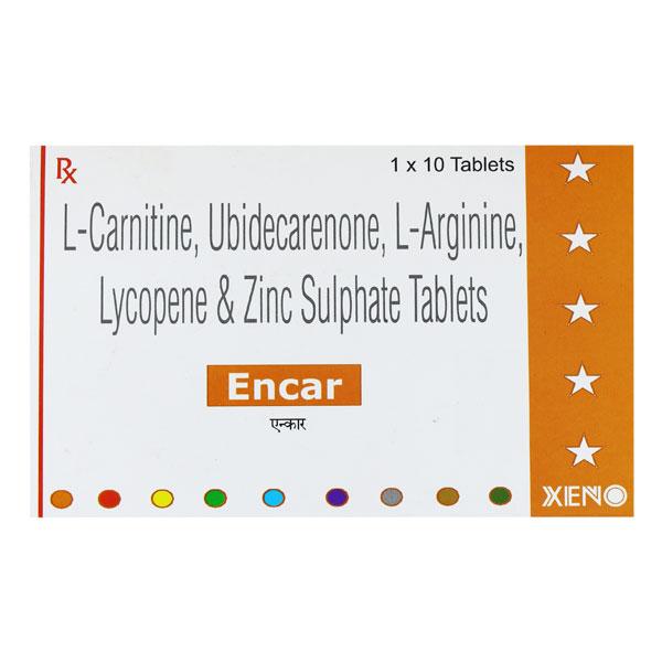 Encar Tablet 10'S : Price, Uses, Side Effects | Netmeds