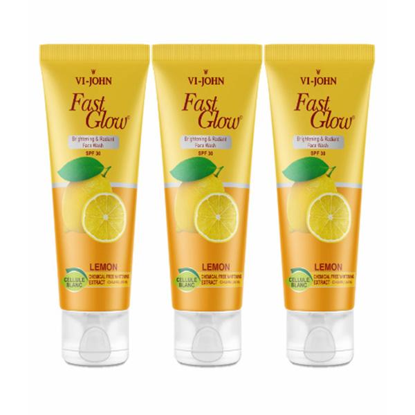 Buy Vi-John Fast Glow Brightening & Radiance SPF 30 Face Wash - Lemon ...