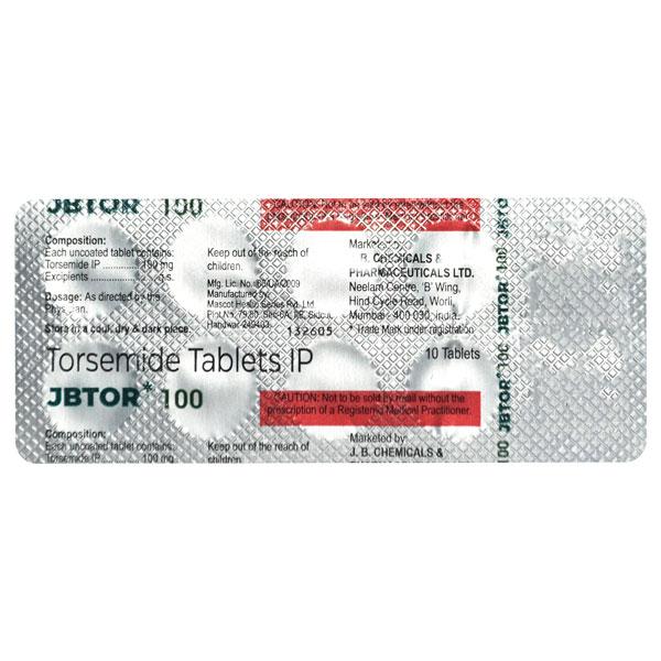 JBTOR 100 Tablet 10's Price, Uses, Side effects, Substitutes | Netmeds