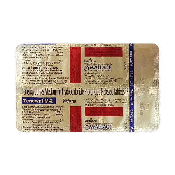 Tenewal M Tablet 10's Price, Uses, Side effects | Netmeds