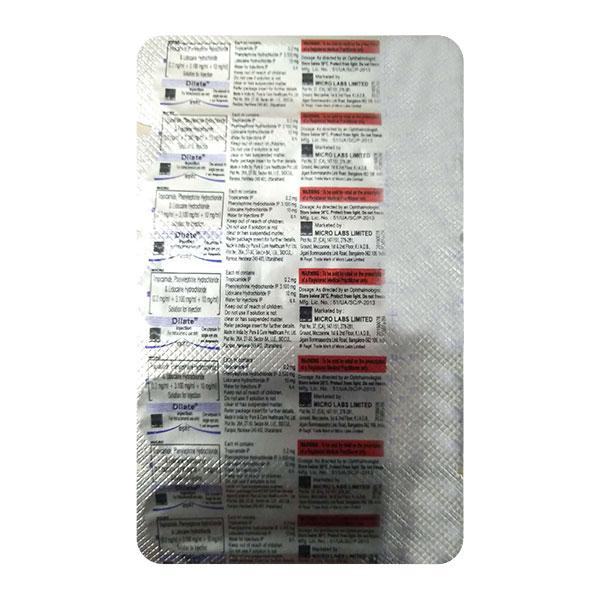 DILATE Injection 1ml Price, Uses, Side effects, Substitutes | Netmeds