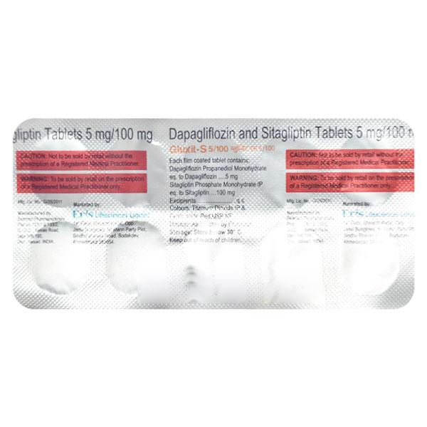 GLUXIT S 5/100 Tablet 10's Price, Uses, Side effects, Substitutes | Netmeds