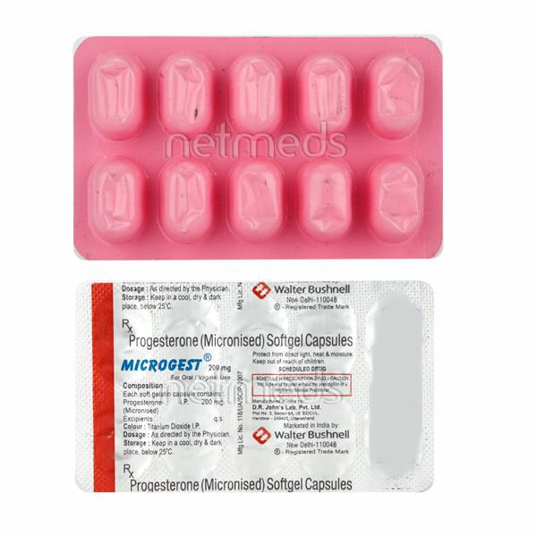 Microgest 100mg Capsule 10'S Price, Uses, Side effects, Substitutes ...