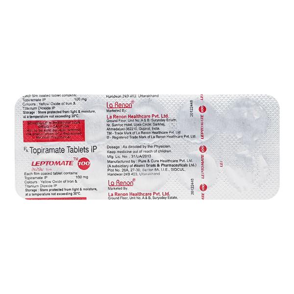 leptomate 100mg tablet