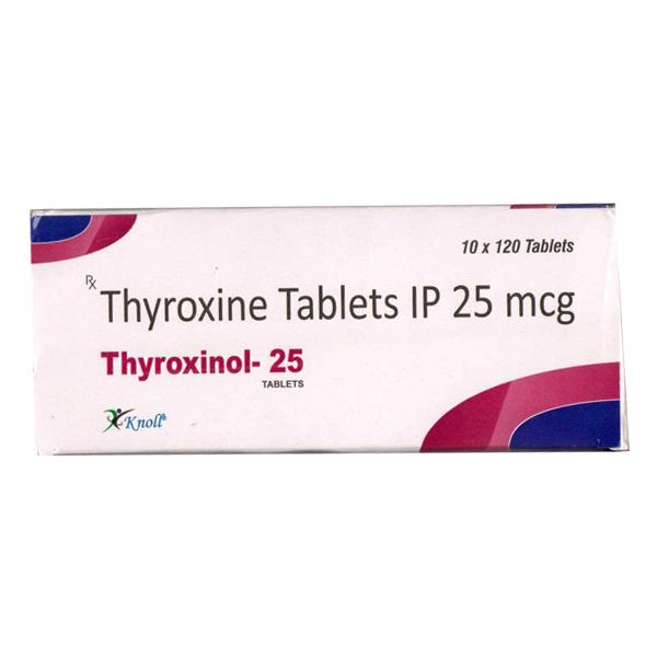 THYROXINOL 25 Tablet 120's Price, Uses, Side effects, Substitutes | Netmeds