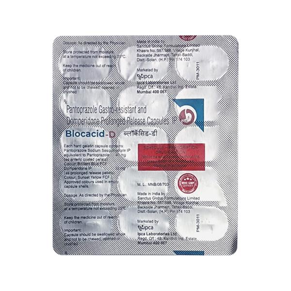 Buy BLOCACID D Capsule 15's Online | Netmeds