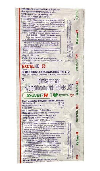 Xstan H Tablet 15'S : Price, Uses, Side Effects | Netmeds