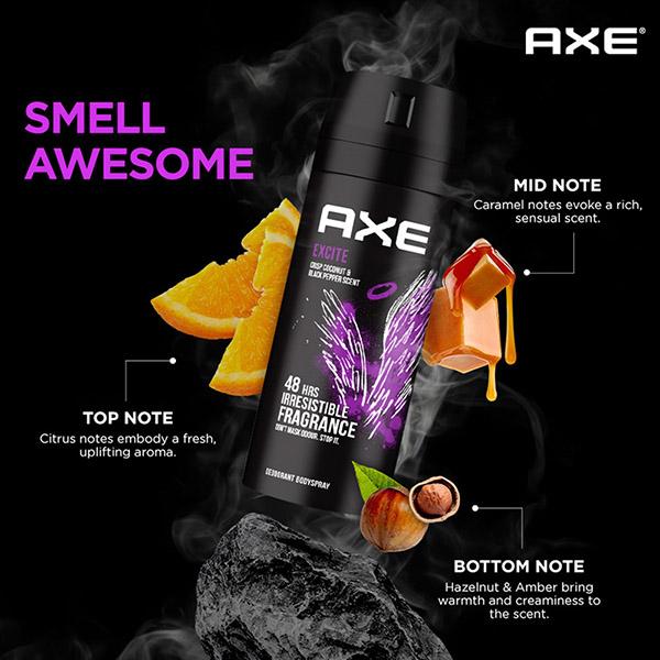 Buy Axe Excite Deodorant Body Spray for Men, 48H Odour Protection