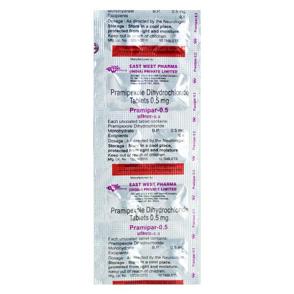 pramipar 0.5mg tablet