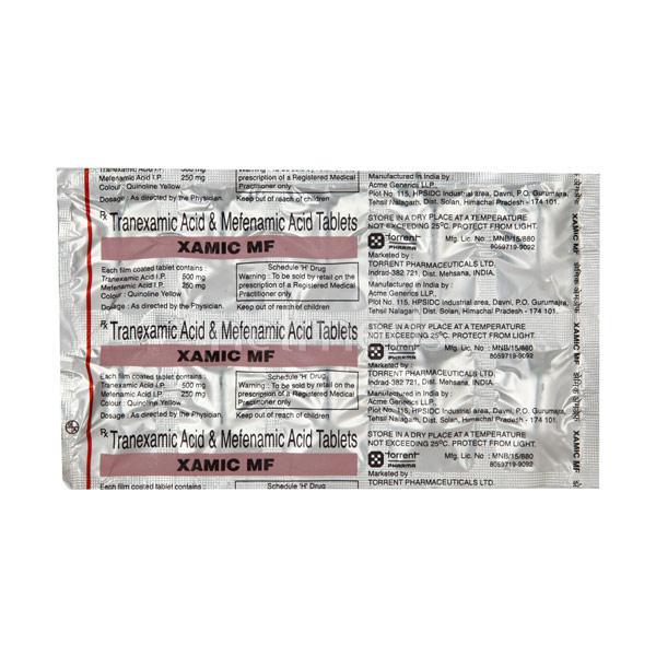 Xamic MF Tablet 10'S : Uses, Side Effects, Price | Netmeds