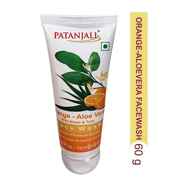 Patanjali Orange Aloevera Face Wash Gel 60 gm
