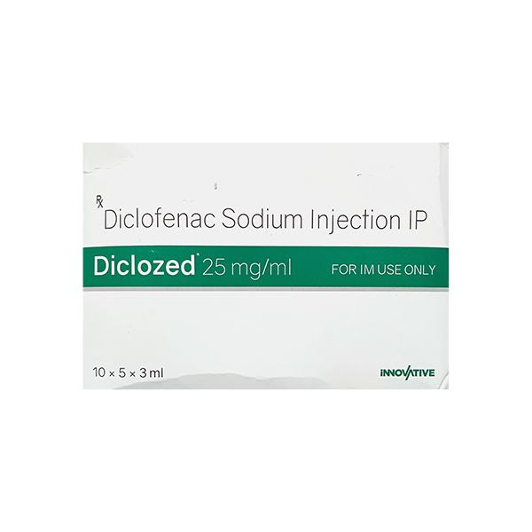 DICLOZED 25mg Injection 3ml Price, Uses, Side effects, Substitutes ...