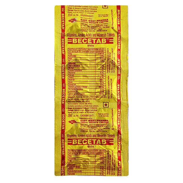 Buy Becetab Tablet 10'S Online at Upto 25% OFF | Netmeds