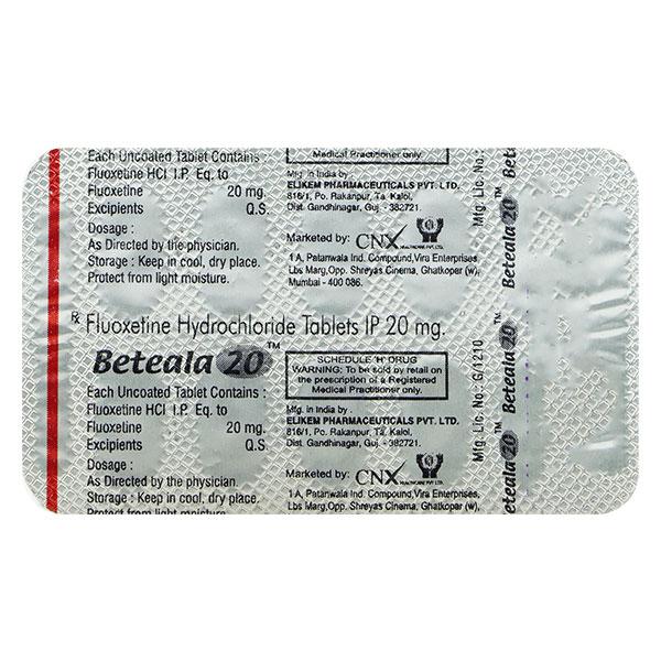 BETEALA 20 Tablet 10's : Price, Uses, Side Effects | Netmeds