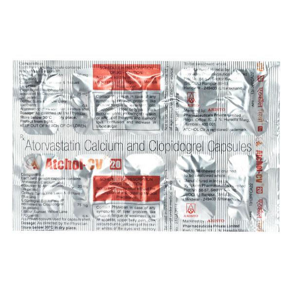 Buy ATCHOL CV 20 Capsule 10's Online at Upto 25% OFF | Netmeds