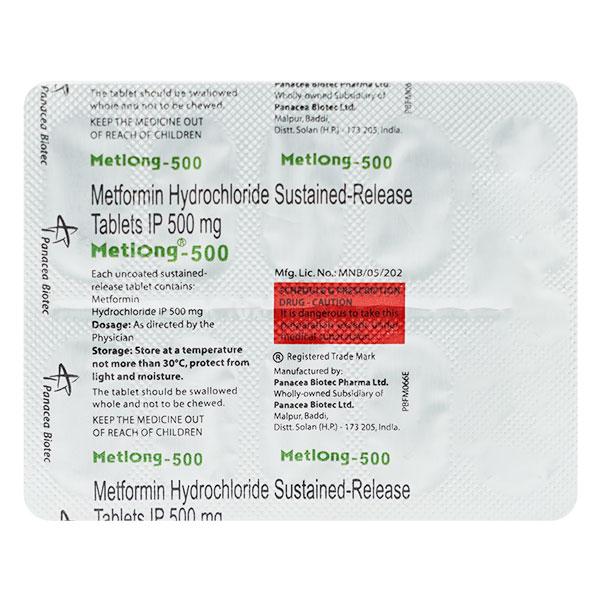metlong 500mg tablet