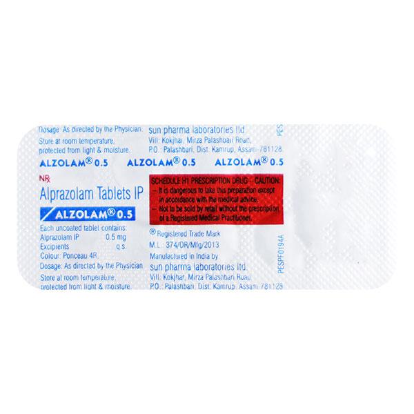 alzolam 0.5mg tablet