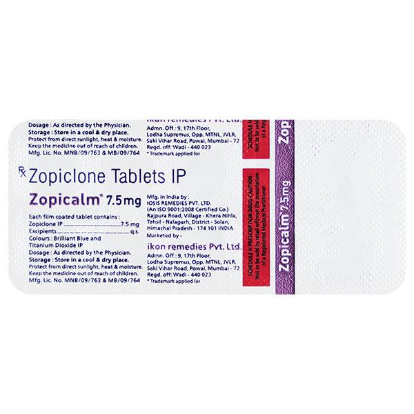 zopicalm 7.5 mg tablet