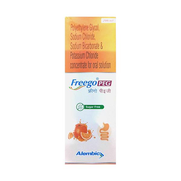 FREEGO PEG SUGAR FREE ORANGE FLAVOUR Oral Solution 200ml Price, Uses ...