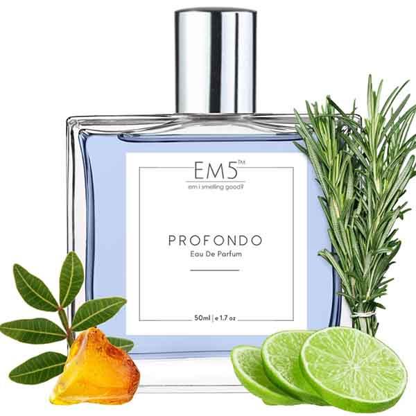 Buy EM5 Profondo Perfume for Men - Eau De Parfum Spray, Aromatic Marine ...