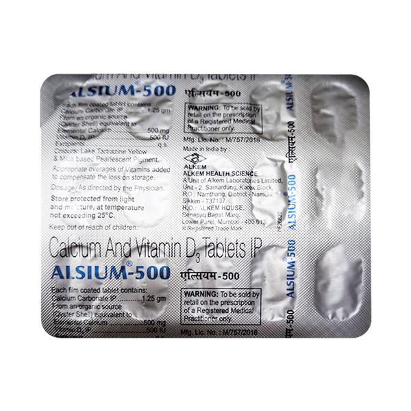 ALSIUM 500 Tablet 15's