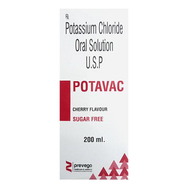 potavac sugar free cherry flavour oral solution 200ml
